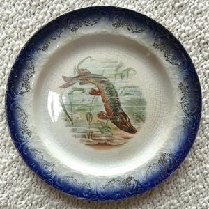 ANTIQUE Limoges Fish Plate
